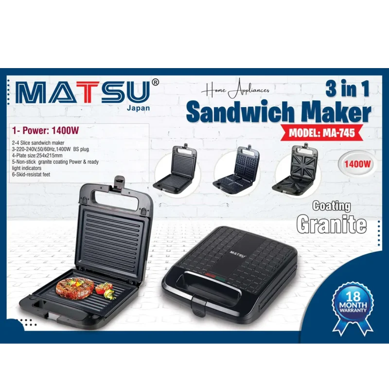 ساندویچ میکر ماتسو مدل 745